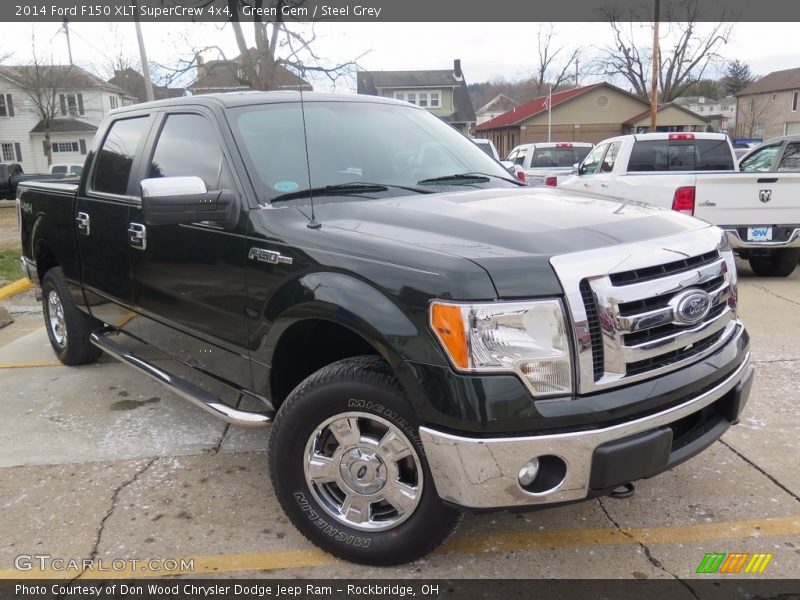 Green Gem / Steel Grey 2014 Ford F150 XLT SuperCrew 4x4