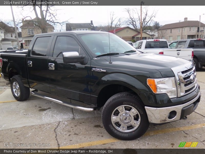 Green Gem / Steel Grey 2014 Ford F150 XLT SuperCrew 4x4