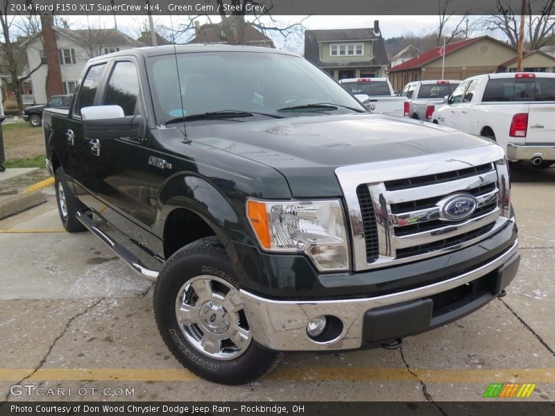 Green Gem / Steel Grey 2014 Ford F150 XLT SuperCrew 4x4