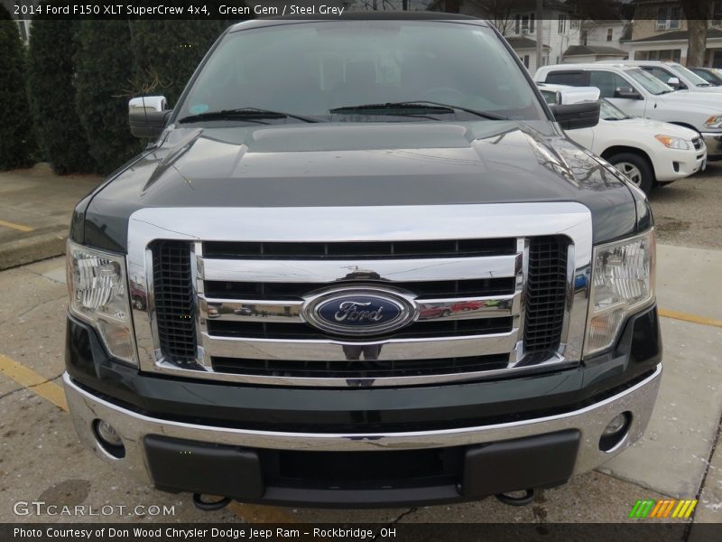 Green Gem / Steel Grey 2014 Ford F150 XLT SuperCrew 4x4