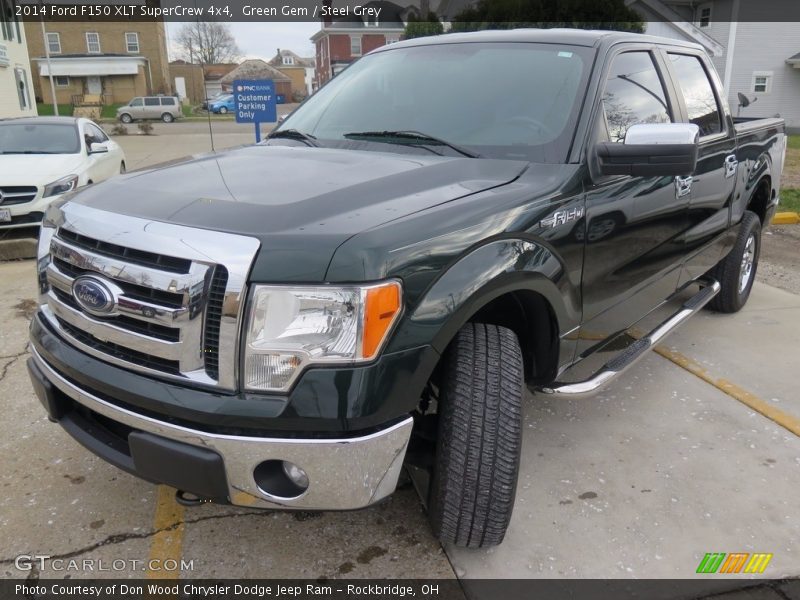 Green Gem / Steel Grey 2014 Ford F150 XLT SuperCrew 4x4
