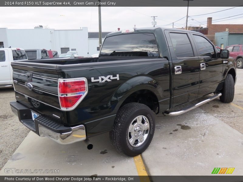 Green Gem / Steel Grey 2014 Ford F150 XLT SuperCrew 4x4