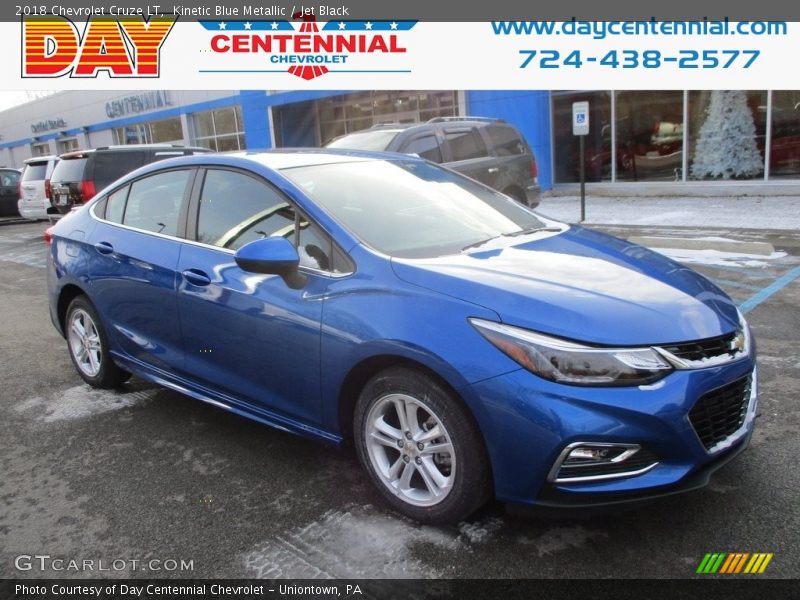 Kinetic Blue Metallic / Jet Black 2018 Chevrolet Cruze LT