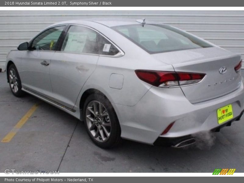Symphony Silver / Black 2018 Hyundai Sonata Limited 2.0T
