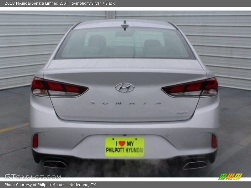 Symphony Silver / Black 2018 Hyundai Sonata Limited 2.0T