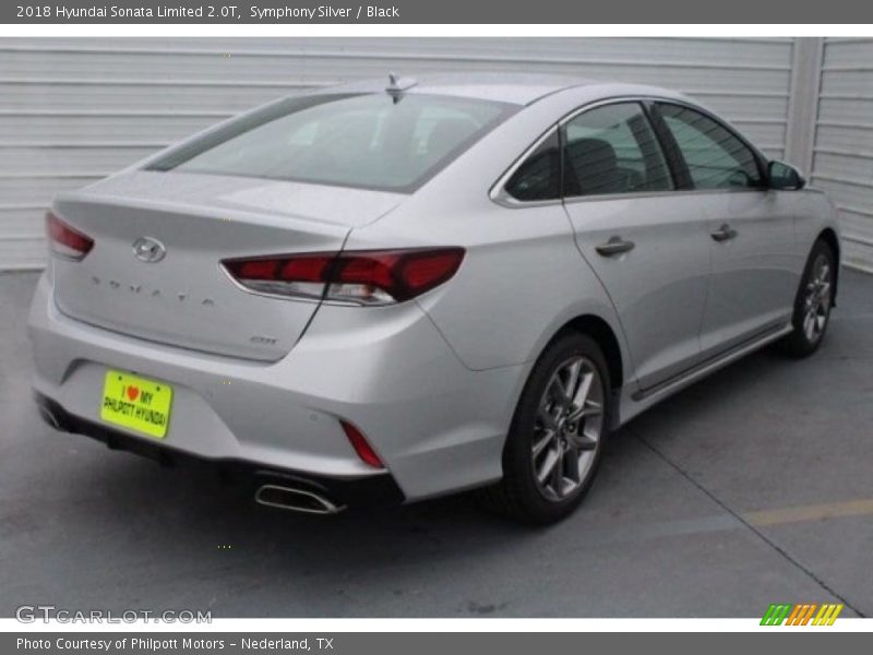 Symphony Silver / Black 2018 Hyundai Sonata Limited 2.0T