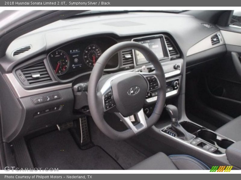 Symphony Silver / Black 2018 Hyundai Sonata Limited 2.0T