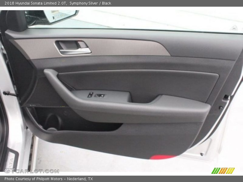 Symphony Silver / Black 2018 Hyundai Sonata Limited 2.0T