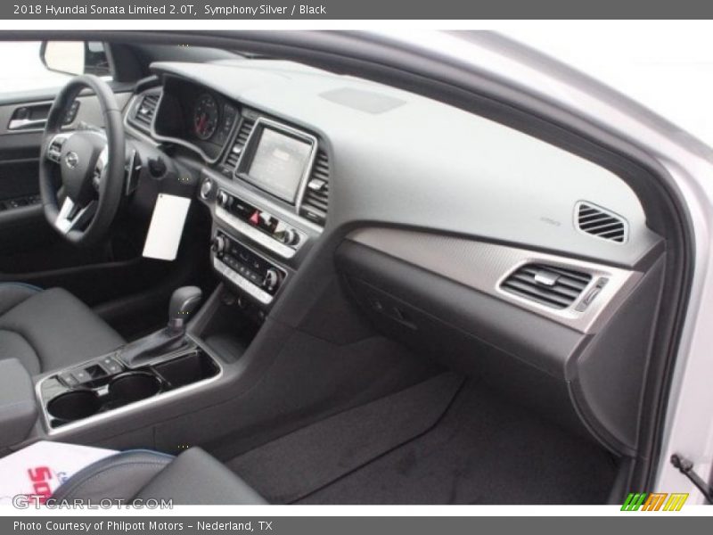 Symphony Silver / Black 2018 Hyundai Sonata Limited 2.0T