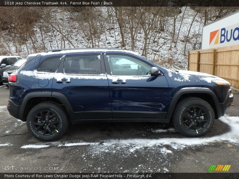 Patriot Blue Pearl / Black 2018 Jeep Cherokee Trailhawk 4x4