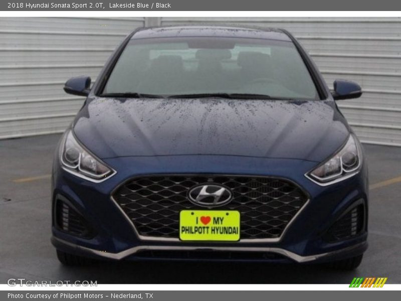 Lakeside Blue / Black 2018 Hyundai Sonata Sport 2.0T