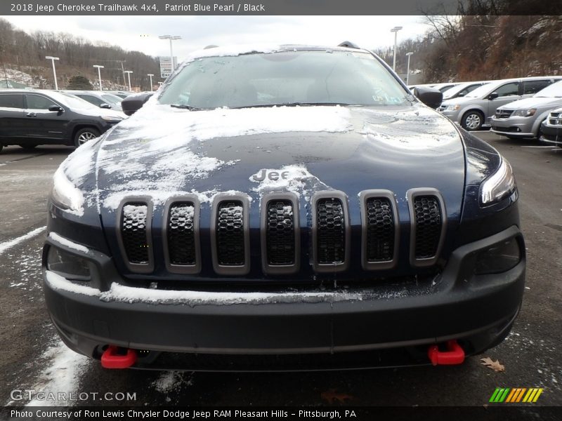 Patriot Blue Pearl / Black 2018 Jeep Cherokee Trailhawk 4x4