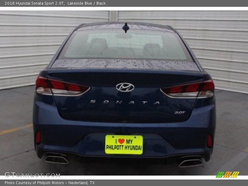 Lakeside Blue / Black 2018 Hyundai Sonata Sport 2.0T