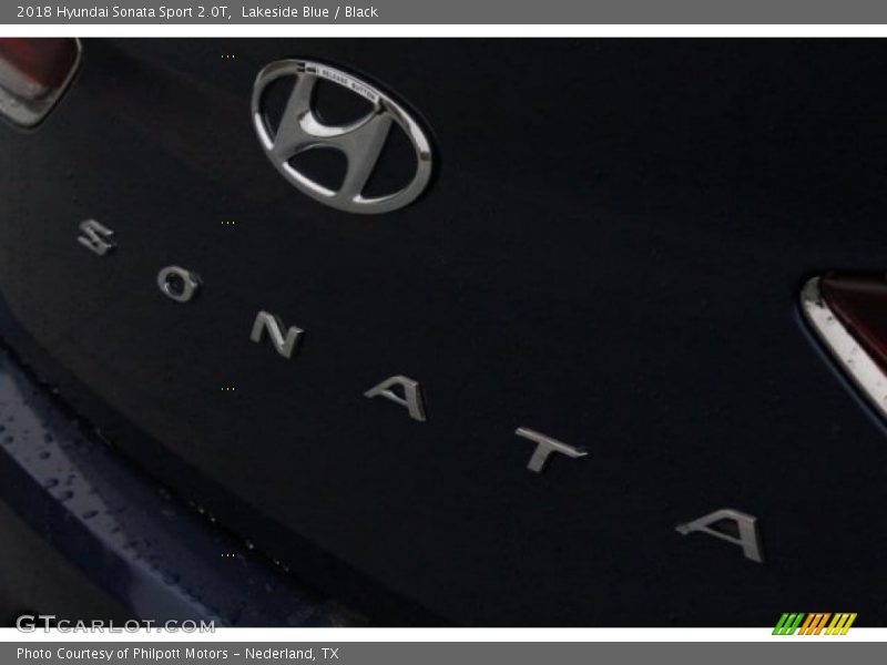 Lakeside Blue / Black 2018 Hyundai Sonata Sport 2.0T