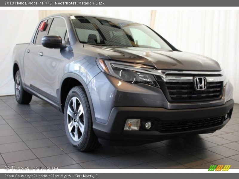 Modern Steel Metallic / Black 2018 Honda Ridgeline RTL