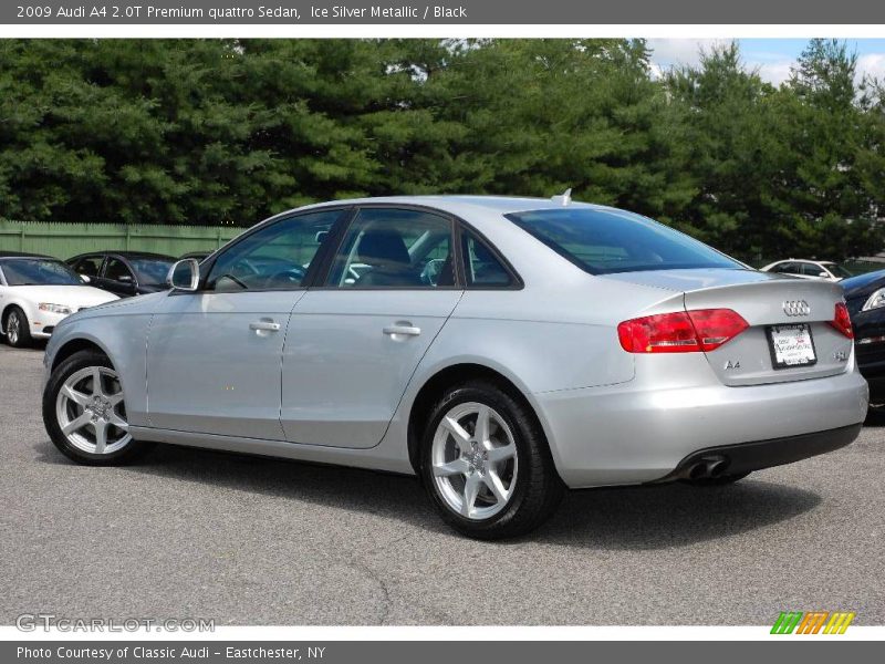 Ice Silver Metallic / Black 2009 Audi A4 2.0T Premium quattro Sedan