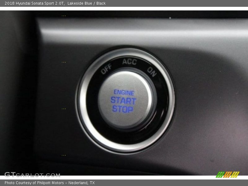 Lakeside Blue / Black 2018 Hyundai Sonata Sport 2.0T