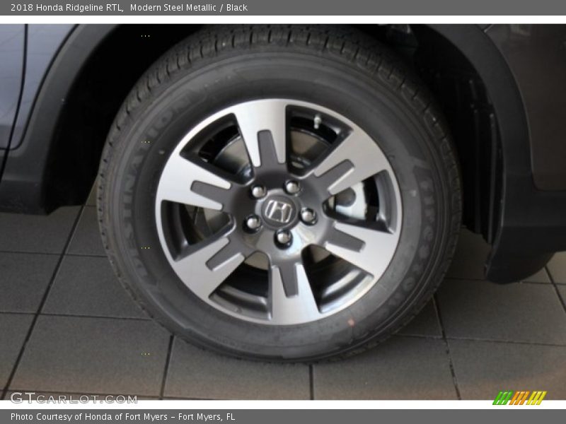 Modern Steel Metallic / Black 2018 Honda Ridgeline RTL