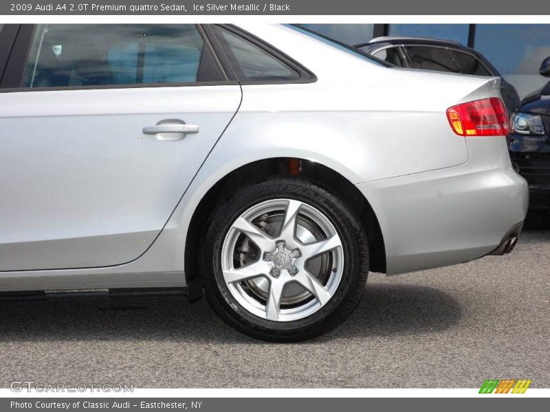 Ice Silver Metallic / Black 2009 Audi A4 2.0T Premium quattro Sedan