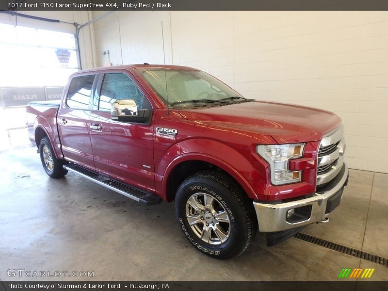 Ruby Red / Black 2017 Ford F150 Lariat SuperCrew 4X4