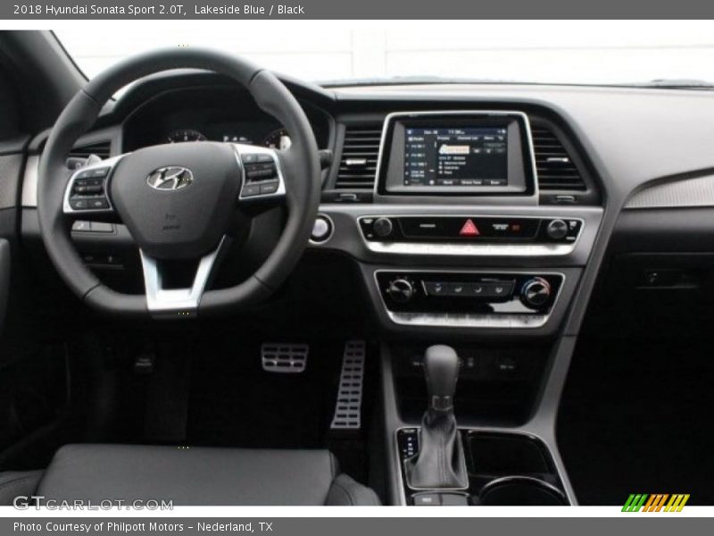 Lakeside Blue / Black 2018 Hyundai Sonata Sport 2.0T