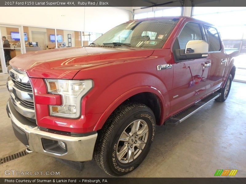 Ruby Red / Black 2017 Ford F150 Lariat SuperCrew 4X4