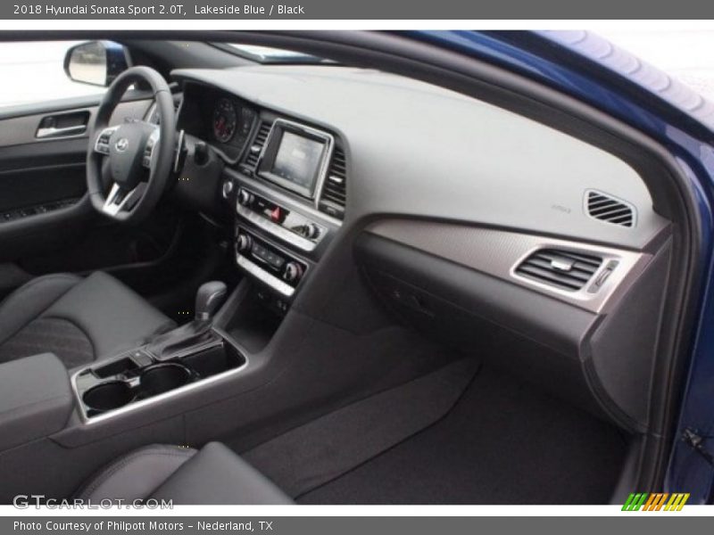 Lakeside Blue / Black 2018 Hyundai Sonata Sport 2.0T