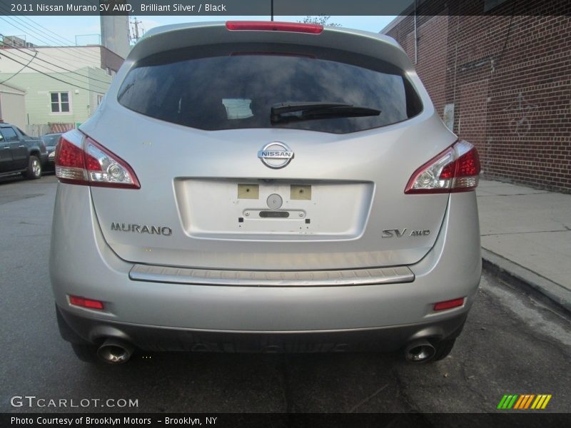 Brilliant Silver / Black 2011 Nissan Murano SV AWD