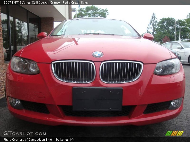 Crimson Red / Cream Beige 2007 BMW 3 Series 328i Coupe