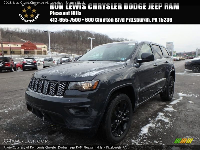 Rhino / Black 2018 Jeep Grand Cherokee Altitude 4x4