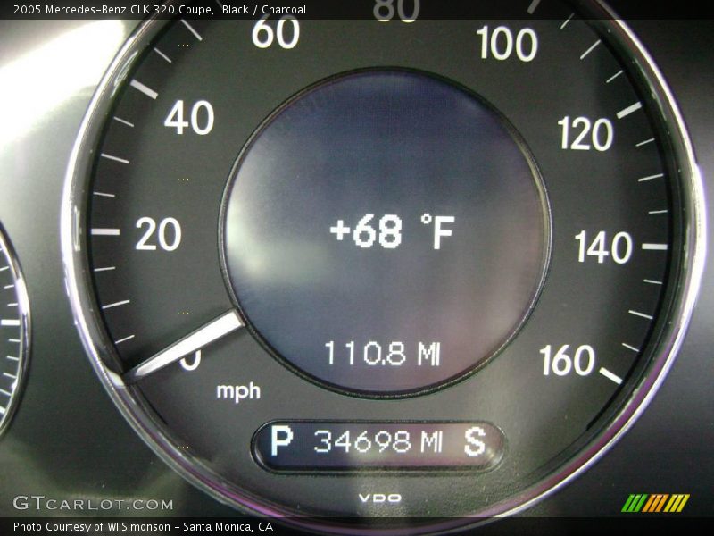 Black / Charcoal 2005 Mercedes-Benz CLK 320 Coupe
