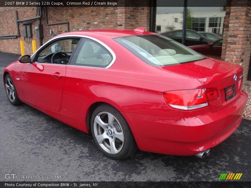Crimson Red / Cream Beige 2007 BMW 3 Series 328i Coupe