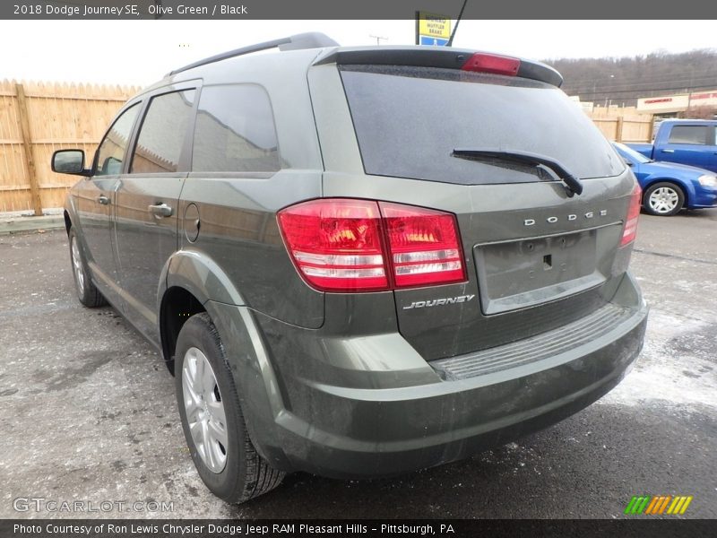 Olive Green / Black 2018 Dodge Journey SE