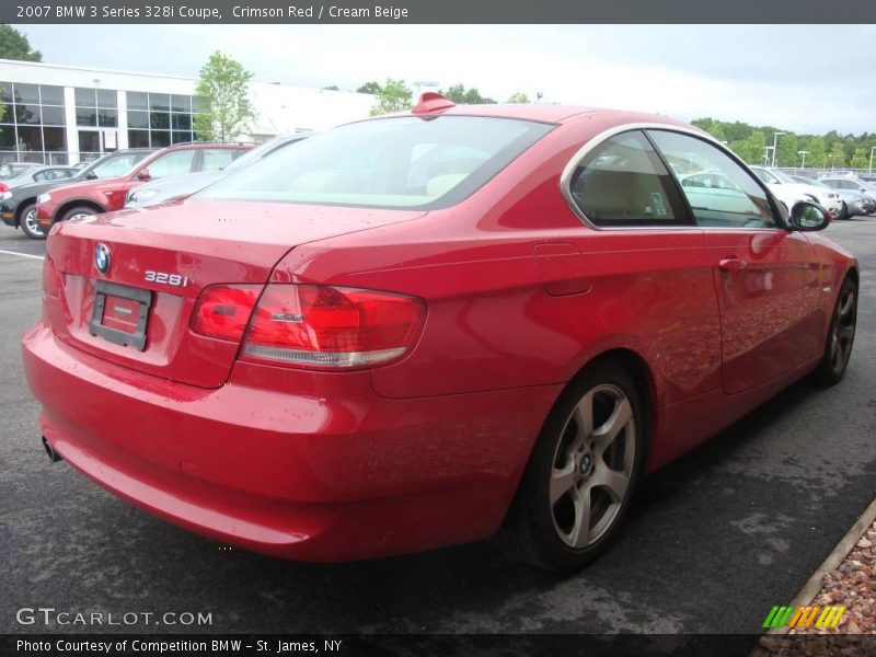 Crimson Red / Cream Beige 2007 BMW 3 Series 328i Coupe