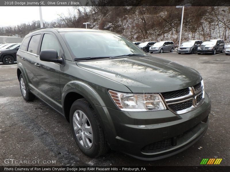 Olive Green / Black 2018 Dodge Journey SE
