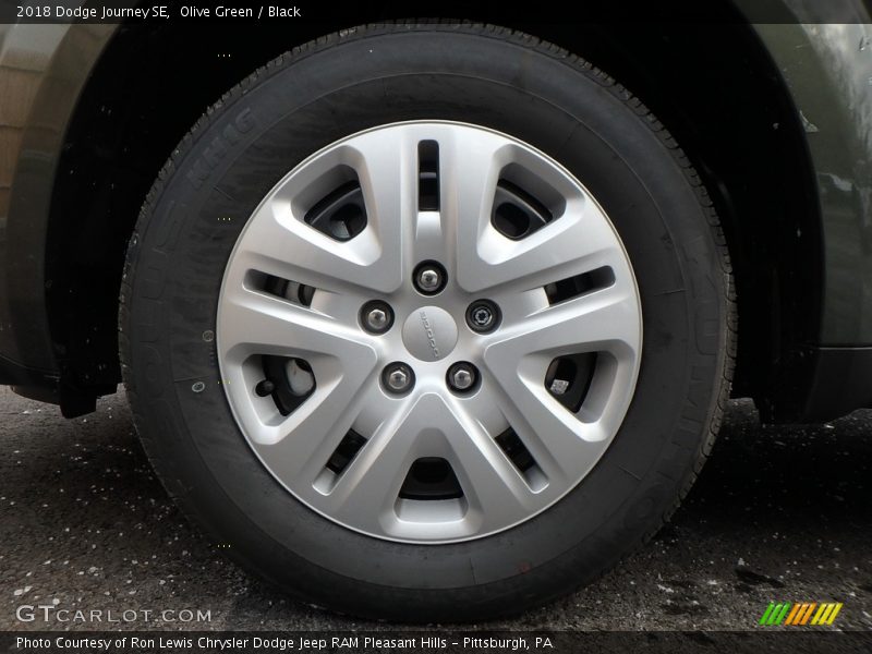 Olive Green / Black 2018 Dodge Journey SE