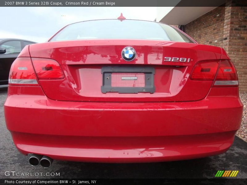 Crimson Red / Cream Beige 2007 BMW 3 Series 328i Coupe