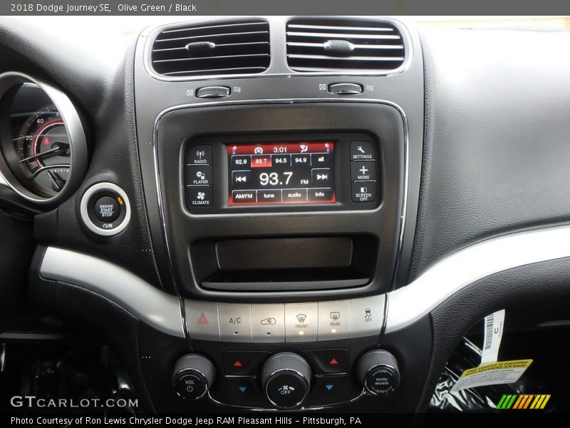 Olive Green / Black 2018 Dodge Journey SE