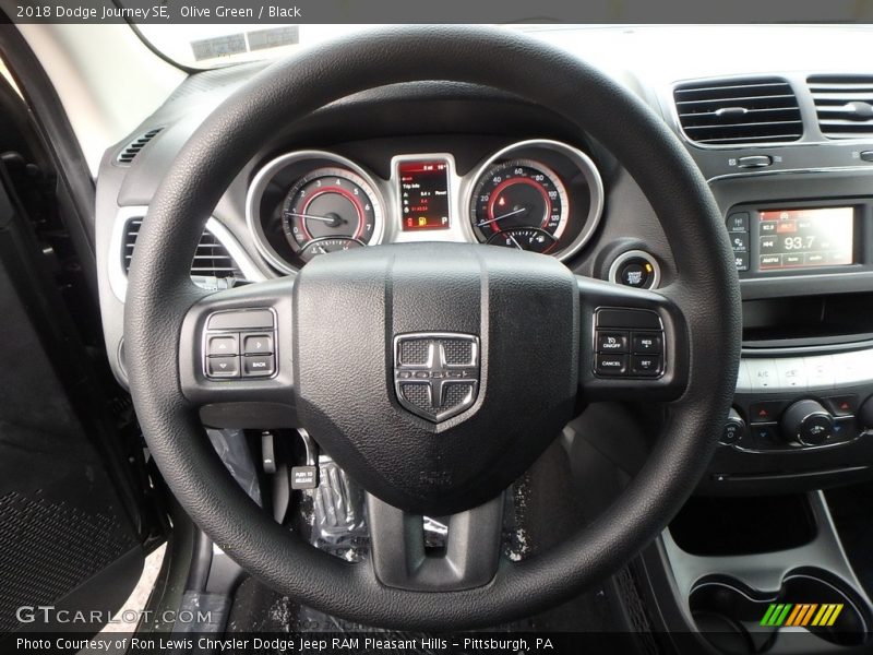 Olive Green / Black 2018 Dodge Journey SE