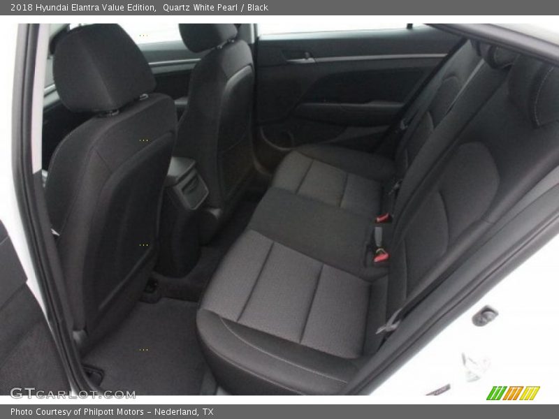 Quartz White Pearl / Black 2018 Hyundai Elantra Value Edition