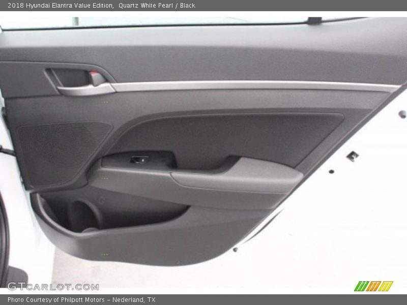 Quartz White Pearl / Black 2018 Hyundai Elantra Value Edition