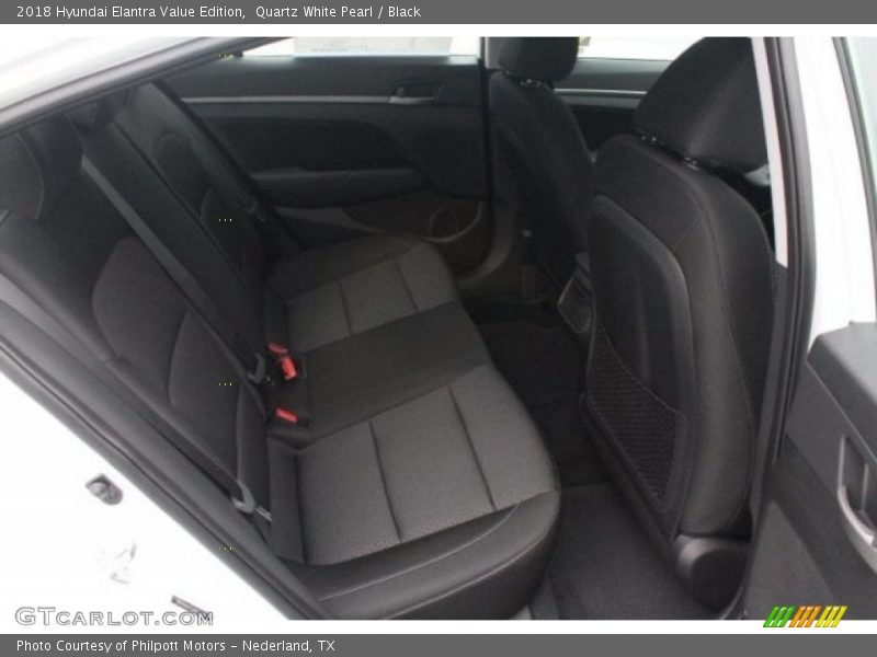 Quartz White Pearl / Black 2018 Hyundai Elantra Value Edition