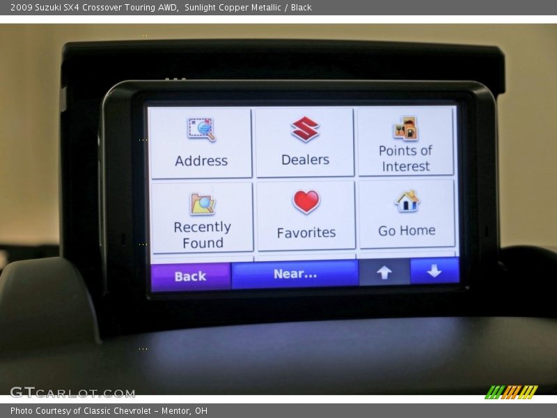 Sunlight Copper Metallic / Black 2009 Suzuki SX4 Crossover Touring AWD