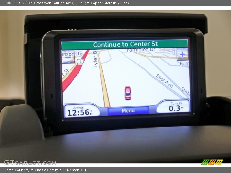 Sunlight Copper Metallic / Black 2009 Suzuki SX4 Crossover Touring AWD