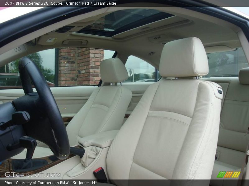 Crimson Red / Cream Beige 2007 BMW 3 Series 328i Coupe