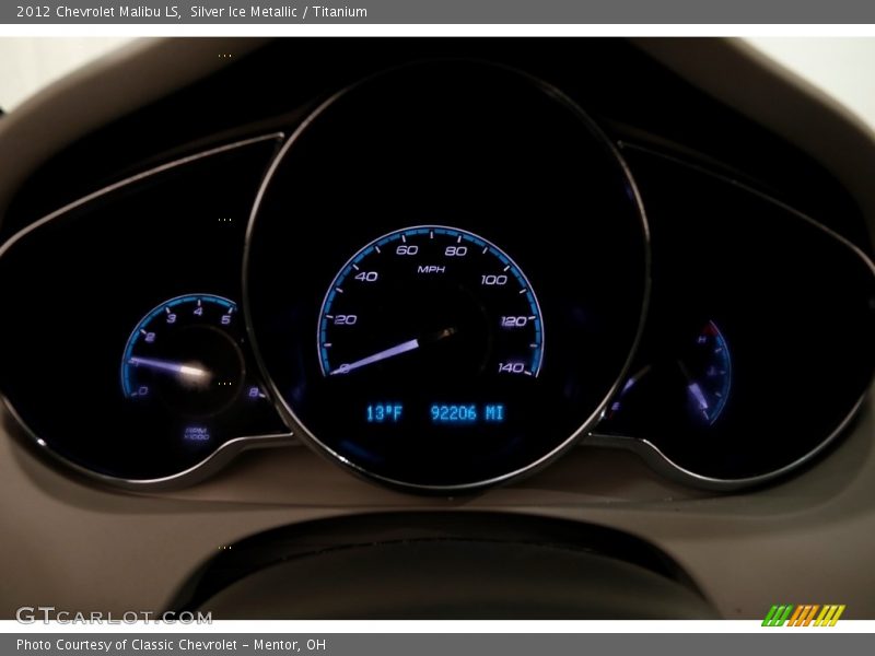 Silver Ice Metallic / Titanium 2012 Chevrolet Malibu LS