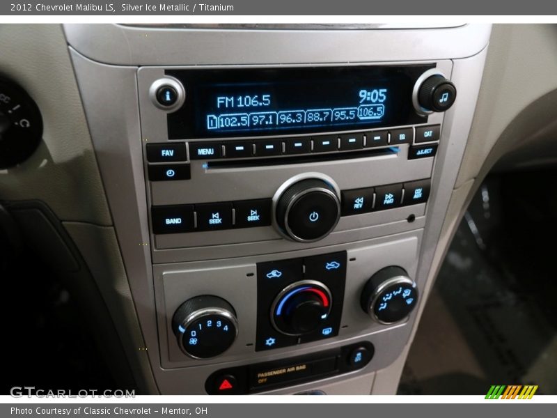 Silver Ice Metallic / Titanium 2012 Chevrolet Malibu LS