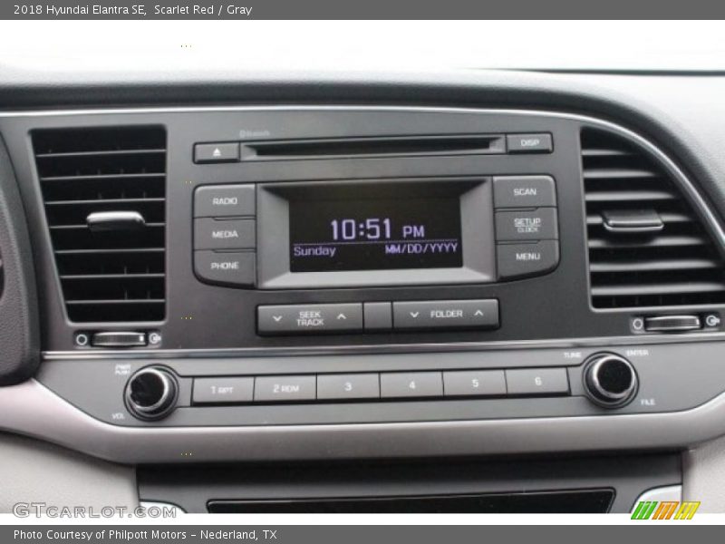 Scarlet Red / Gray 2018 Hyundai Elantra SE