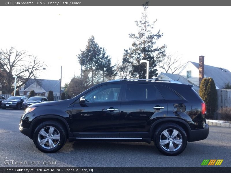 Ebony Black / Black 2012 Kia Sorento EX V6