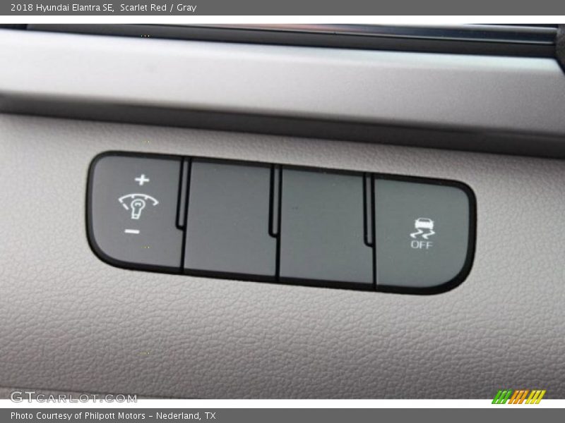Scarlet Red / Gray 2018 Hyundai Elantra SE